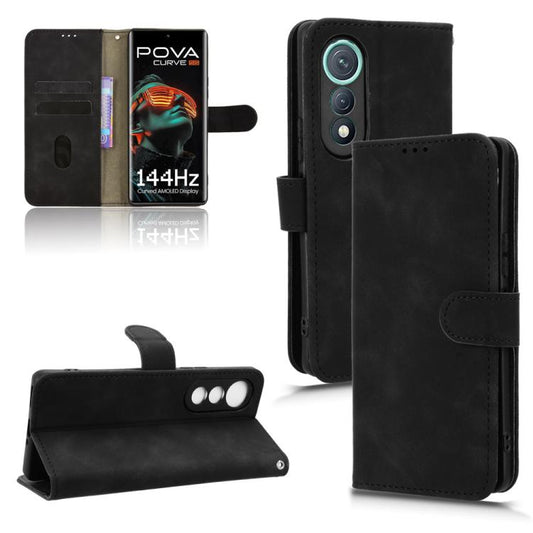 Skin Feel Magnetic Flip Leather Phone Case