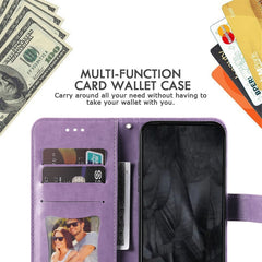 Seven-petal Flowers Embossing Leather Phone Case