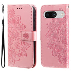 Seven-petal Flowers Embossing Leather Phone Case