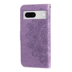 Seven-petal Flowers Embossing Leather Phone Case