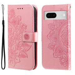 Seven-petal Flowers Embossing Leather Phone Case