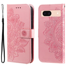 Seven-petal Flowers Embossing Leather Phone Case