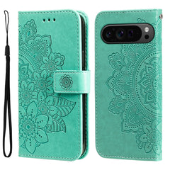 Seven-petal Flowers Embossing Leather Phone Case