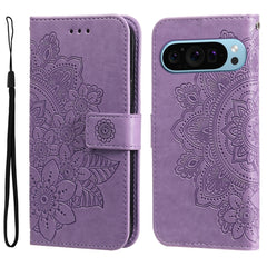 Seven-petal Flowers Embossing Leather Phone Case