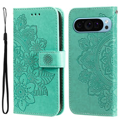 Seven-petal Flowers Embossing Leather Phone Case