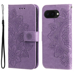 Seven-petal Flowers Embossing Leather Phone Case