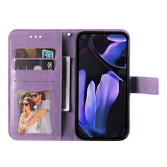 Seven-petal Flowers Embossing Leather Phone Case