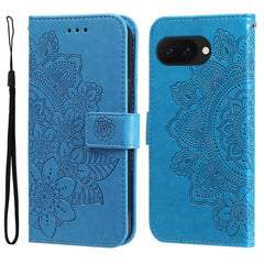 Seven-petal Flowers Embossing Leather Phone Case