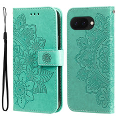 Seven-petal Flowers Embossing Leather Phone Case