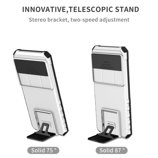 Stereoscopic Holder Sliding Camshield Phone Case, For Google Pixel 8