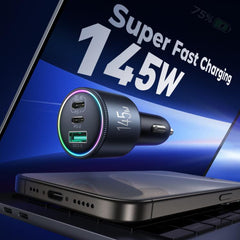 JOYROOM JR-CCN07 120W Dual PD+QC3.0 3-Port Car Charger, JR-CCN07