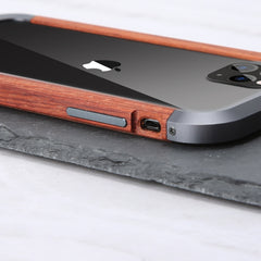 R-JUST Metal + Wood Frame Protective Case