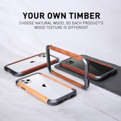 R-JUST Metal + Wood Frame Protective Case