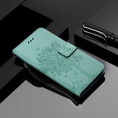 Tree & Cat Embossed Pattern Horizontal Flip Leather Case with Holder & Card Slots & Wallet & Lanyard, For Sony Xperia 10 II