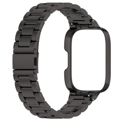 2 in 1 Three-bead Metal Watch Band with Watch Frame, For Redmi Watch 3 Lite / Watch 3 Active