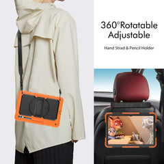 Lucky Wheel Grip Silicone Hybrid PC Tablet Case with Shoulder Strap