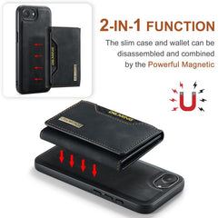 DG.MING M2 Series 3-Fold Card Bag Wallet Leather Phone Case