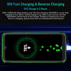 Blackview BV6200 Pro, IP68/IP69K/MIL-STD-810H, 6.56 inch Android 14 MediaTek Helio P35 Octa Core, Network: 4G, OTG, NFC