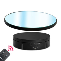 22cm Mirror Electric Rotating Display Stand Live Video Shooting Props Turntable