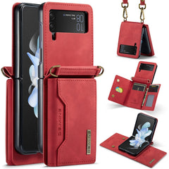 DG.MING M2 Series Card Bag Magnetic Leather Phone Case, For Samsung Galaxy Z Flip6 / Flip7 FE, For Samsung Galaxy Z Flip5 5G, For Samsung Galaxy Z Flip4 5G, For Samsung Galaxy Z Flip3 5G