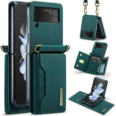 DG.MING M2 Series Card Bag Magnetic Leather Phone Case, For Samsung Galaxy Z Flip6 / Flip7 FE, For Samsung Galaxy Z Flip5 5G, For Samsung Galaxy Z Flip4 5G, For Samsung Galaxy Z Flip3 5G