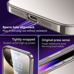 SULADA Electroplating Frosted TPU Phone Case, For iPhone 15 Pro Max, For iPhone 15 Pro, For iPhone 15 Plus