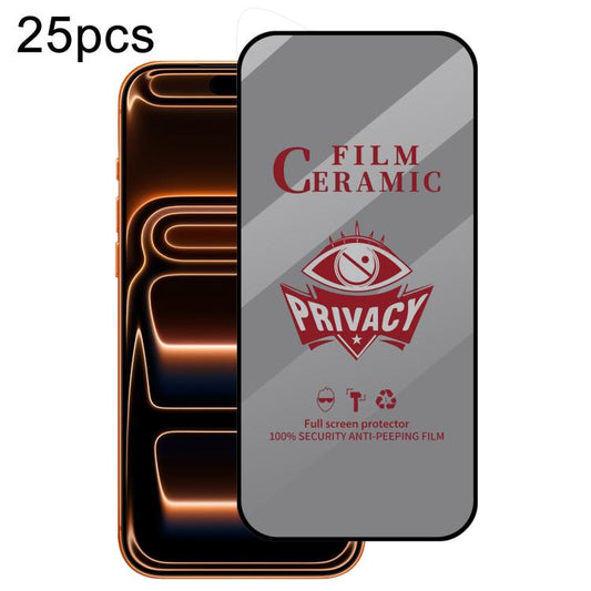 25pcs Full Coverage HD Privacy Ceramic Film