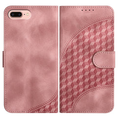 YX0060 Elephant Head Embossed Phone Leather Case with Lanyard