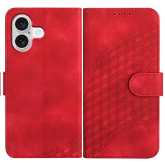 YX0060 Elephant Head Embossed Phone Leather Case with Lanyard