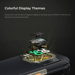 Oukitel WP30 Pro 5G, IP68/IP69K, 108MP Camera, 11000mAh, 6.78 inch + 1.8 inch MediaTek Dimensity 8050 Octa-core 3.0GHz, NFC, OTG, Network: 5G