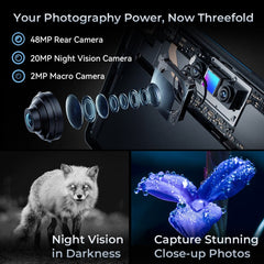 OUKITEL RT7 TITAN 4G Network IP68/IP69K Rugged Tablet, 10.1 inch Android 13 MediaTek MT8788 Octa Core Support Dual SIM, EU Plug