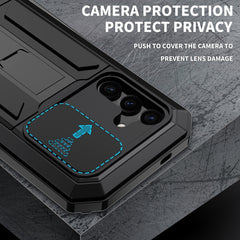 R-JUST Sliding Camera Life Waterproof Holder Phone Case, For Samsung Galaxy S24 5G