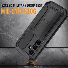 R-JUST Sliding Camera Life Waterproof Holder Phone Case, For Samsung Galaxy S24 5G