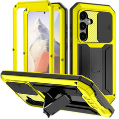 R-JUST Sliding Camera Life Waterproof Holder Phone Case, For Samsung Galaxy S25 Edge 5G, For Samsung Galaxy S25 5G, For Samsung Galaxy S25+ 5G, For Samsung Galaxy S25 Ultra 5G, For Samsung Galaxy S24 Ultra 5G, For Samsung Galaxy S24+ 5G