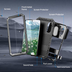 R-JUST Life Waterproof Dustproof Shockproof Holder Phone Case