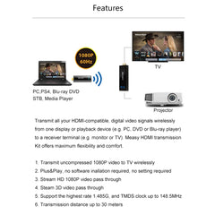 Measy W2H Nano 1080P HDMI 1.4 3D Wireless HDMI Audio Video Transmitter Receiver Extender, Transmission Distance: 30m,, US Plug, EU Plug, AU Plug, UK Plug