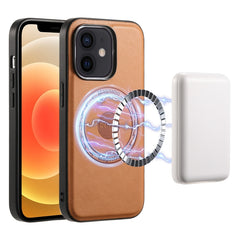 Denior Cowhide Texture Leather MagSafe Phone Case