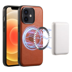 Denior Cowhide Texture Leather MagSafe Phone Case