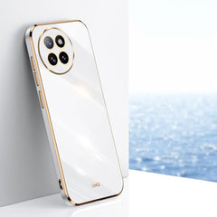XINLI Straight Edge 6D Electroplate TPU Phone Case