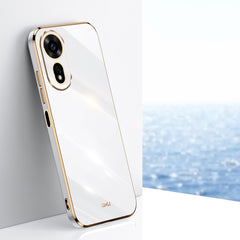 XINLI Straight 6D Plating Gold Edge TPU Phone Case, For Huawei Pura 70 Ultra, For Huawei Nova 12 SE, For Huawei Pura 70 Pro / Pura 70 Pro+