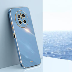 XINLI Straight 6D Plating Gold Edge TPU Phone Case, For Huawei Mate 70 Pro / 70 Pro+, For Huawei Mate 70, For Huawei Nova 13 Pro