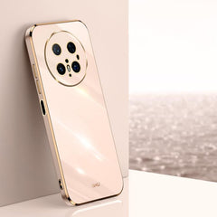 XINLI Straight 6D Plating Gold Edge TPU Phone Case, For Huawei Mate 70 Pro / 70 Pro+, For Huawei Mate 70, For Huawei Nova 13 Pro