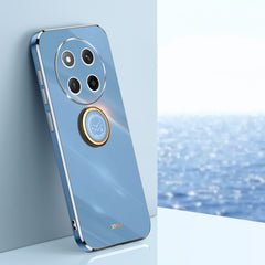 XINLI Straight 6D Plating Gold Edge TPU Shockproof Case with Ring Holder, For Honor Magic7 Pro, For Honor Magic7, For Honor X60 Pro