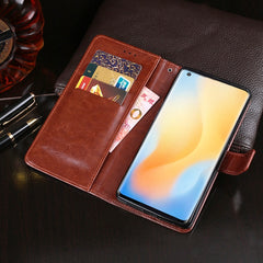 idewei Crazy Horse Texture Horizontal Flip Leather Case with Holder & Card Slots & Wallet, For Vivo X50 Pro, For ZTE Blade V 2020