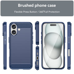 Brushed Texture Carbon Fiber TPU Phone Case