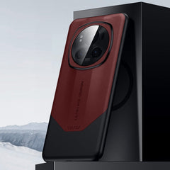 SULADA Splicing Plain Leather PC Shockproof Phone Case, For Honor Magic6 Pro, For Honor Magic6