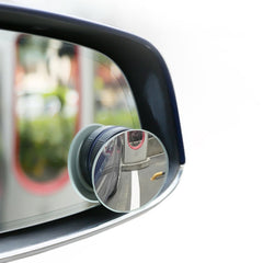 3R 3R-357 Car Suction Cup Auxiliary Side View Mirror Round Blind Spot Mirror