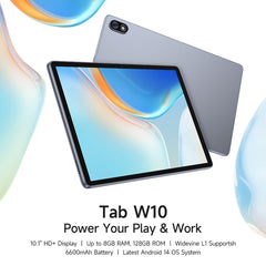 Ulefone Tab W10 WiFi Tablet PC, 10.1 inch Android 14 Unisoc T606 Octa Core, EU Plug