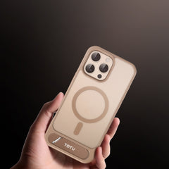 TOTU PC-25 Skin Feel MagSafe Magnetic Stand Phone Case, For iPhone 16 Pro Max, For iPhone 16 Pro