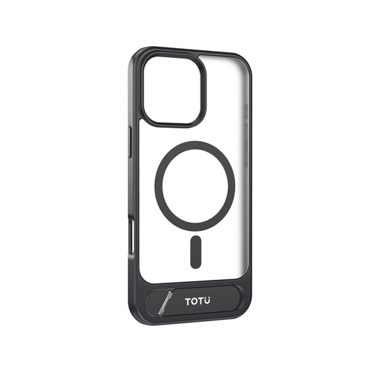 TOTU PC-25 Skin Feel MagSafe Magnetic Stand Phone Case, For iPhone 16 Pro Max, For iPhone 16 Pro